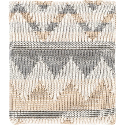 Adara - 5550 by Surya in tan, ivory. Made from 100% cotton in a eclectic & global style.