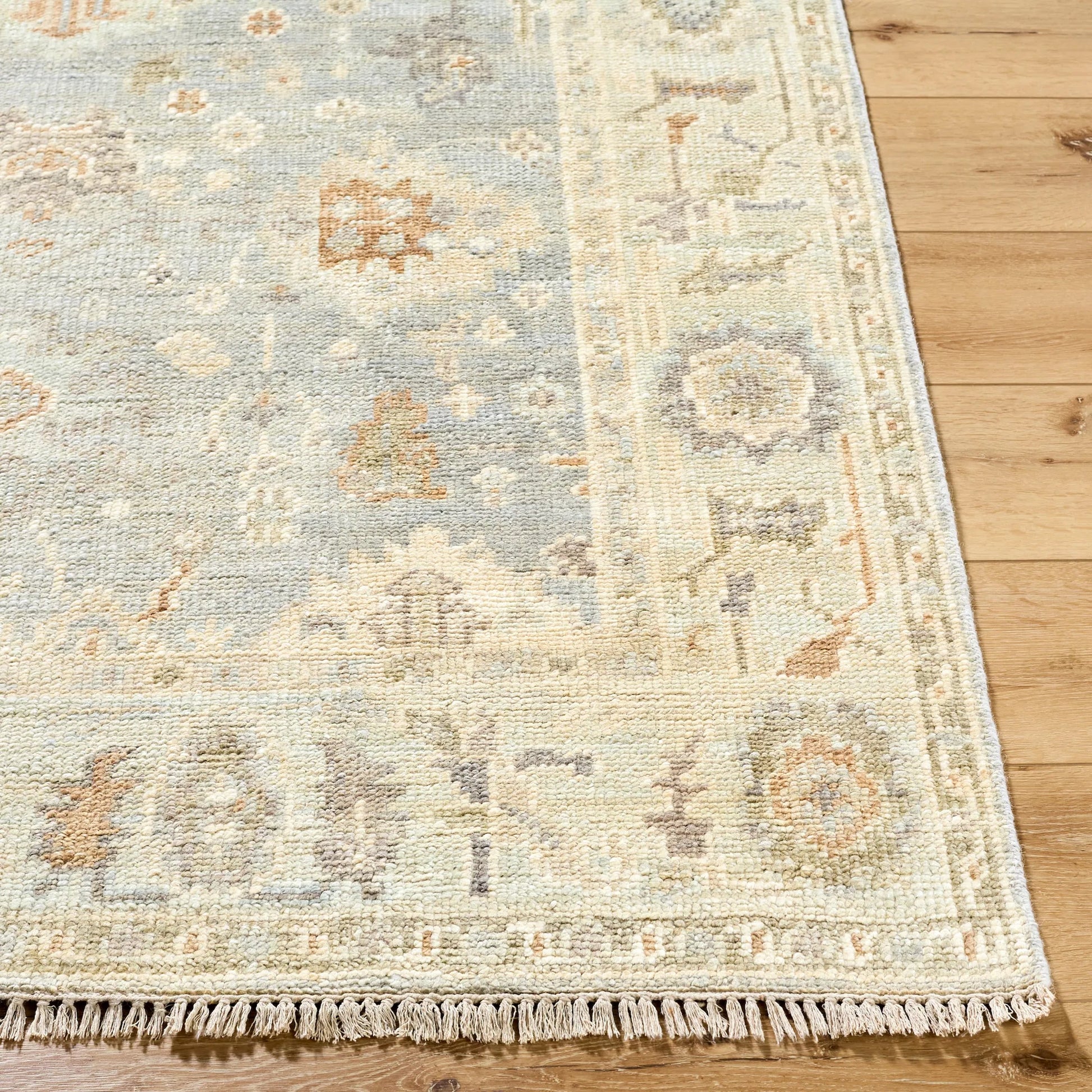 Antalya AAT-2311 Rug by Surya in brown, medium brown, beige. Made from face: 100% wool, warp: 100% cotton in a unique style.