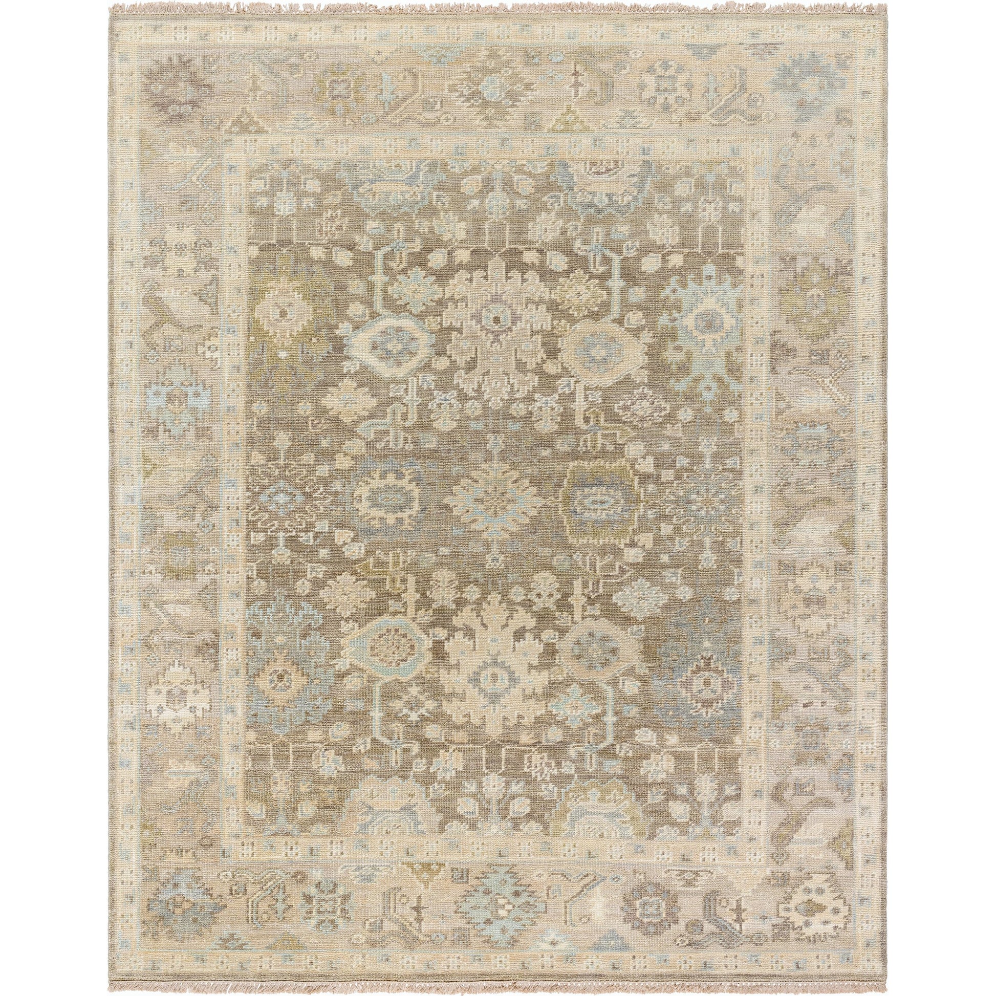 Antalya AAT-2312 Rug by Surya in olive, light brown, taupe. Made from face: 100% wool, warp: 100% cotton in a unique style.