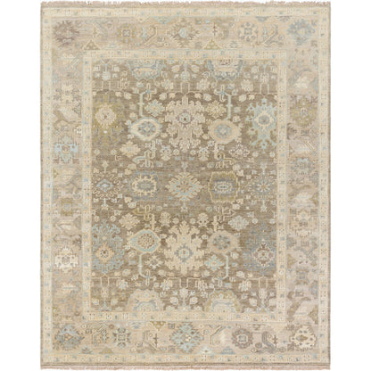 Antalya AAT-2312 Rug by Surya in olive, light brown, taupe. Made from face: 100% wool, warp: 100% cotton in a unique style.