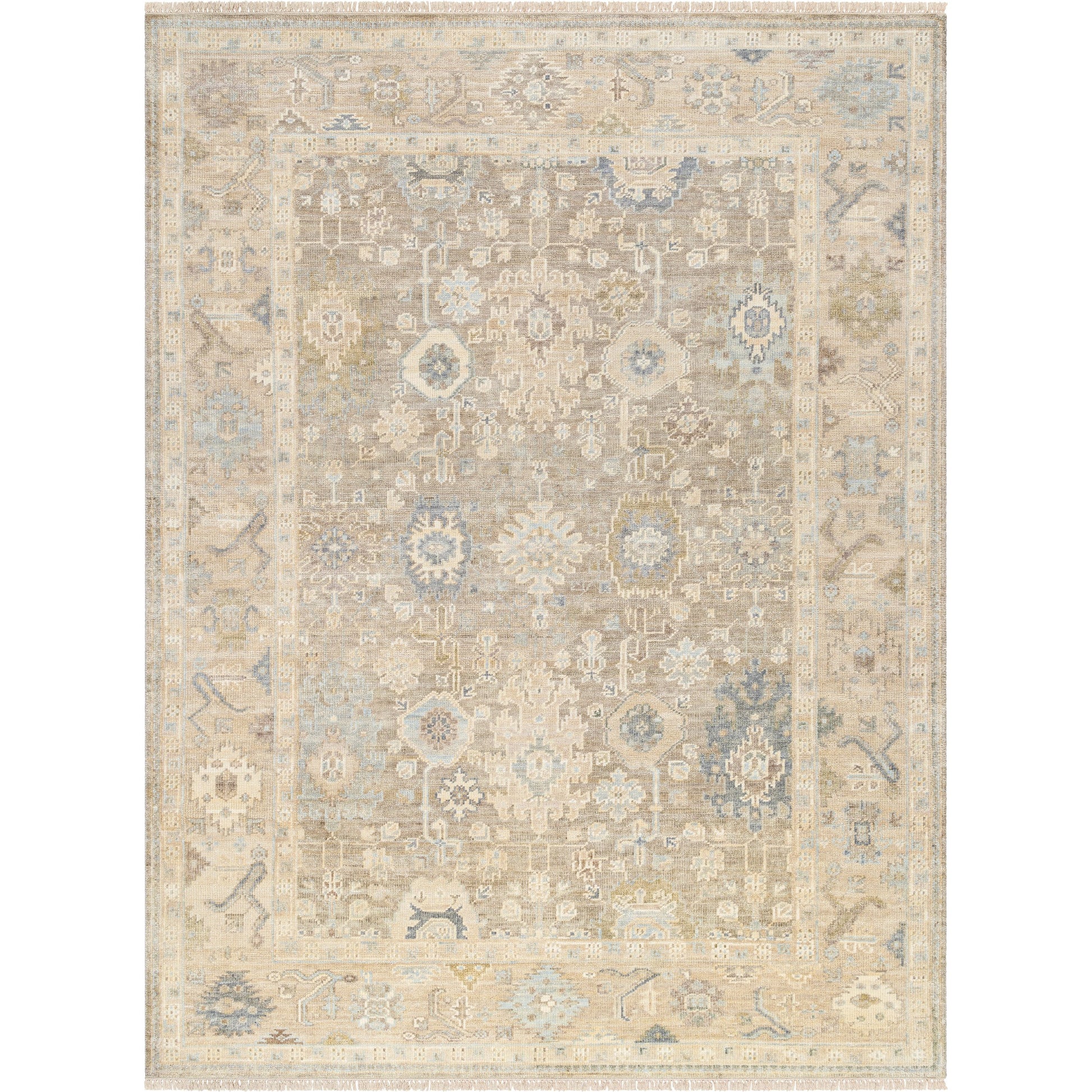 Antalya AAT-2312 Rug by Surya in olive, light brown, taupe. Made from face: 100% wool, warp: 100% cotton in a unique style.