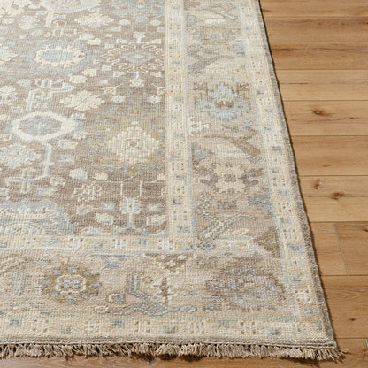 Antalya AAT-2312 Rug by Surya in olive, light brown, taupe. Made from face: 100% wool, warp: 100% cotton in a unique style.