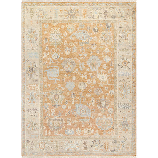 Antalya Rug - 488652 by Surya in tan, brown, light olive. Made from face: 100% wool, warp: 100% cotton in a unique style.