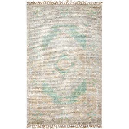 Anadolu Rug - 30381 by Surya in beige, seafoam, light sage, cream. Made from 70% wool, 30% viscose in a unique style.