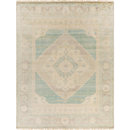Anadolu Rug - 30381 by Surya in beige, seafoam, light sage, cream. Made from 70% wool, 30% viscose in a unique style.