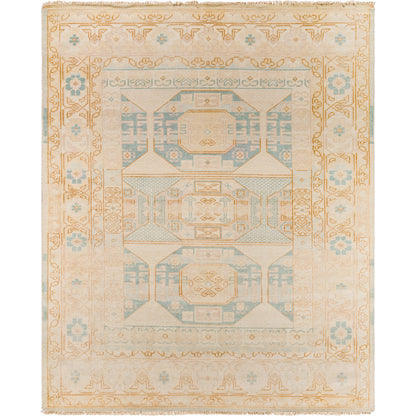Anadolu Rug - 30382 by Surya in ice blue, dusty pink, light beige, mustard, pale pink, cream. Made from 70% wool, 30% viscose in a unique style.