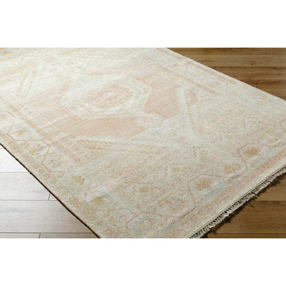 Anadolu Rug - 30383 by Surya in beige, dusty pink, tan, rose, mustard, cream. Made from 70% wool, 30% viscose in a unique style.