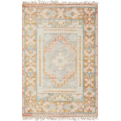 Anadolu Rug - 30384 by Surya in seafoam, beige, pale blue, light blue. Made from 70% wool, 30% viscose in a unique style.