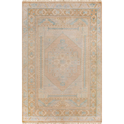 Anadolu Rug - 30384 by Surya in seafoam, beige, pale blue, light blue. Made from 70% wool, 30% viscose in a unique style.
