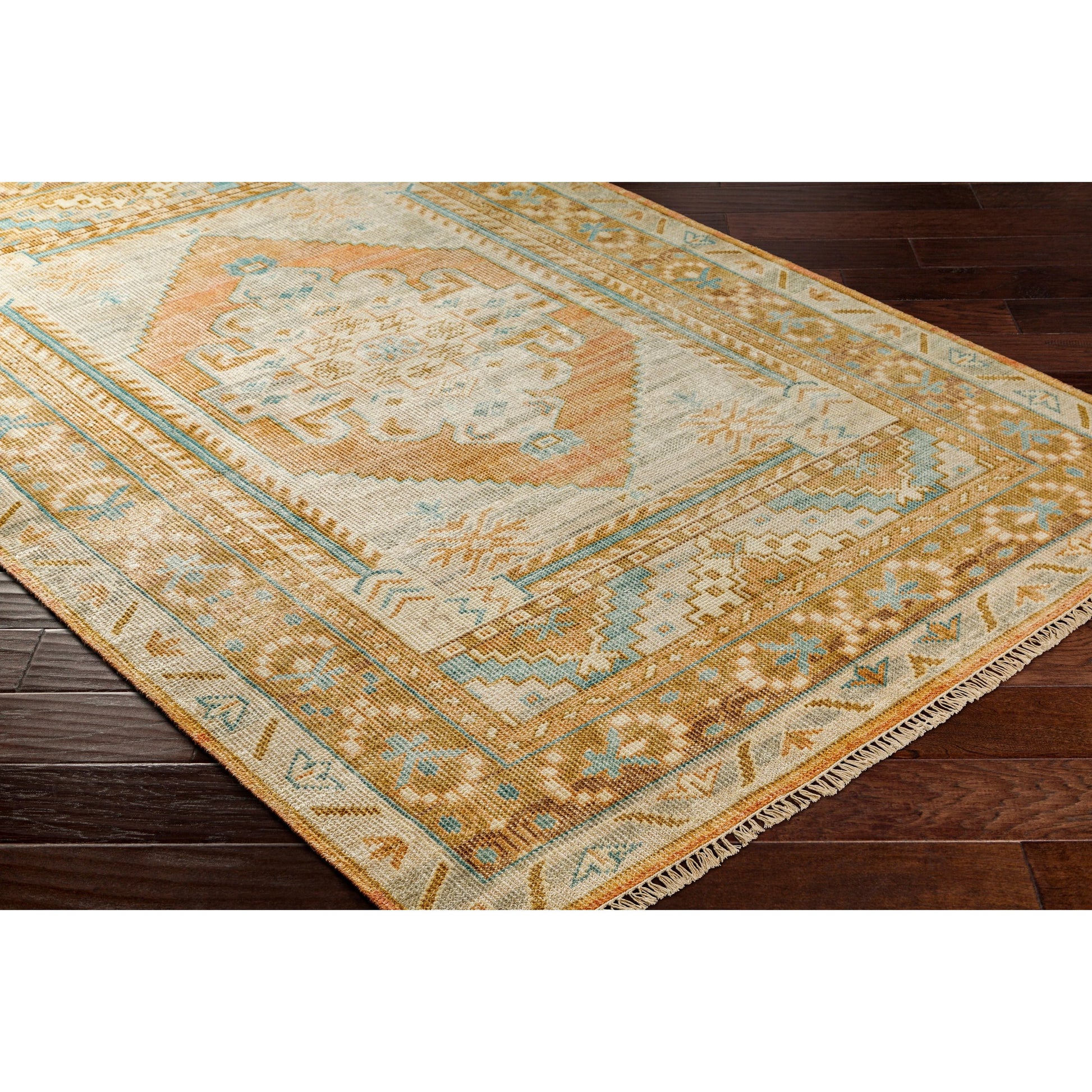 Anadolu Rug - 30384 by Surya in seafoam, beige, pale blue, light blue. Made from 70% wool, 30% viscose in a unique style.