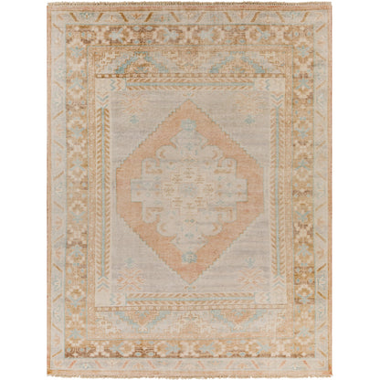 Anadolu Rug - 30384 by Surya in seafoam, beige, pale blue, light blue. Made from 70% wool, 30% viscose in a unique style.
