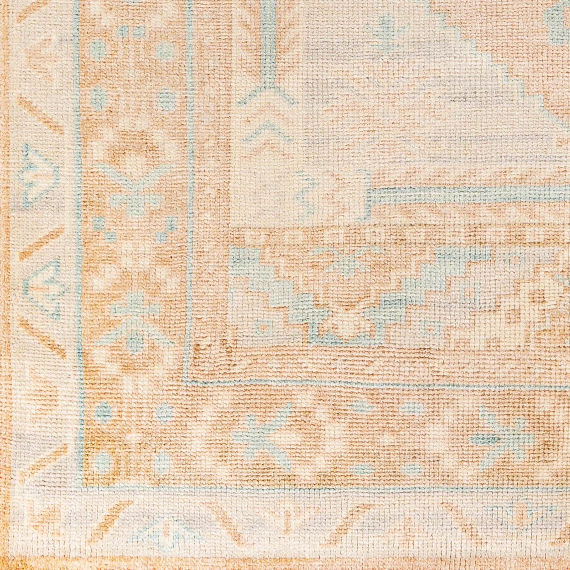 Anadolu Rug - 30384 by Surya in seafoam, beige, pale blue, light blue. Made from 70% wool, 30% viscose in a unique style.