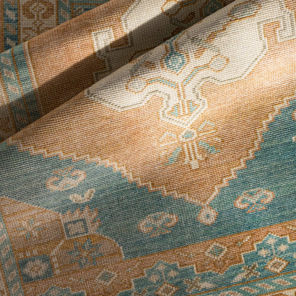 Anadolu Rug - 30386 by Surya in camel, tan, pale blue, blue, light blue, light gray. Made from 70% wool, 30% viscose in a unique style.