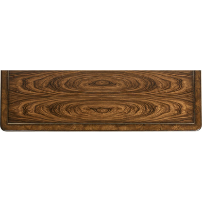 Viceroy Dresser by Jonathan Charles in brown and santos brown, antique brass. Made from mahogany, cerejeira veneers, santos rosewood crown veneers, brass in a traditional style.