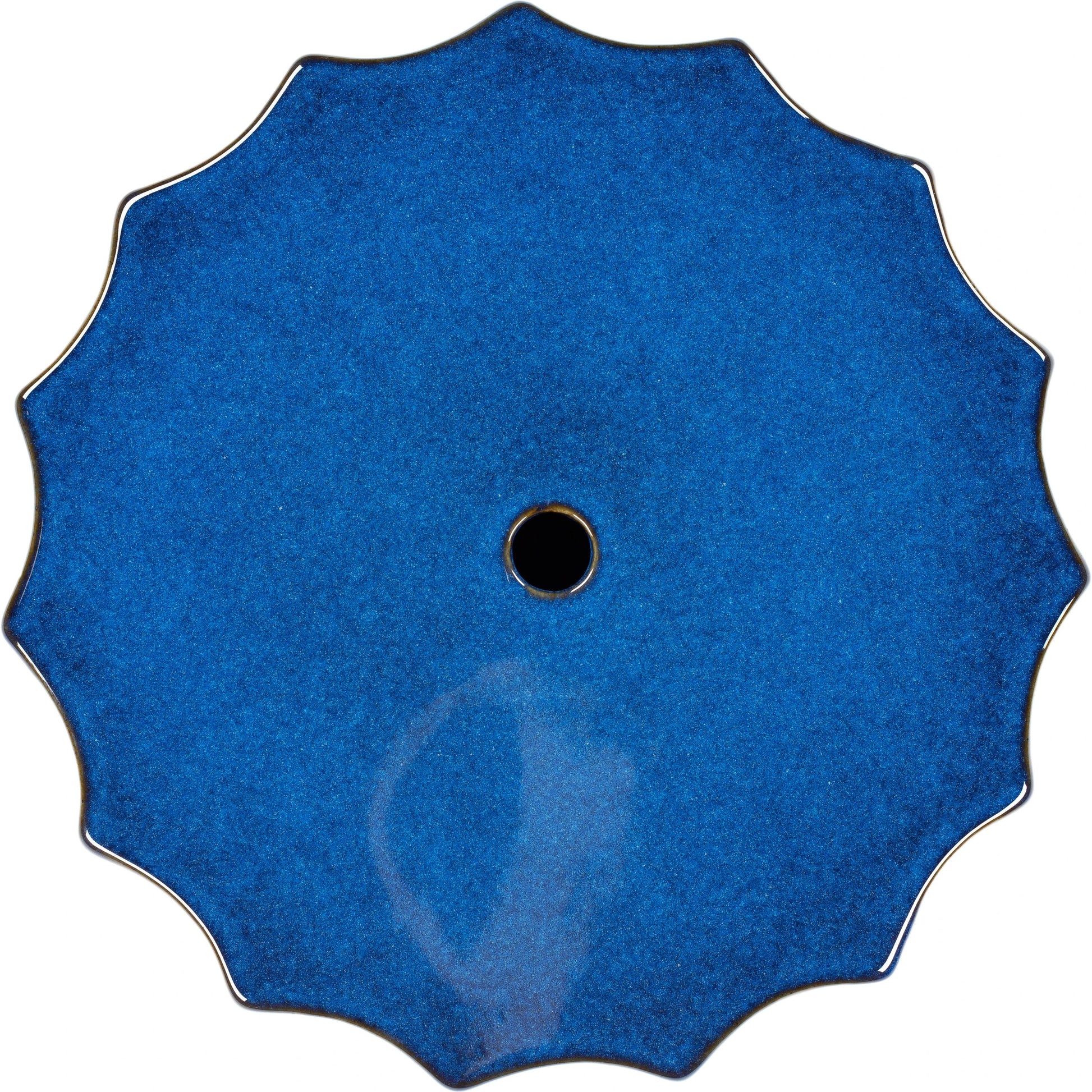 Alexia Indoor/Outdoor by Livabliss in blue and glazedglazed. Made from top: ceramic, base: ceramic in a modern style.