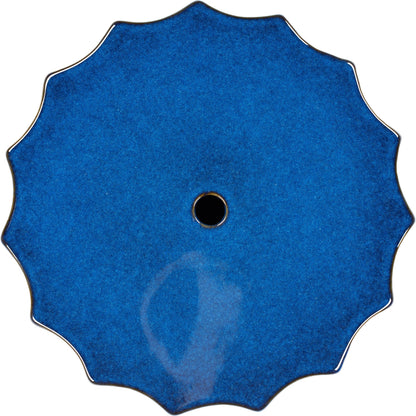 Alexia Indoor/Outdoor by Livabliss in blue and glazedglazed. Made from top: ceramic, base: ceramic in a modern style.