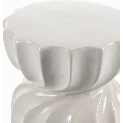 Alexia End Table by Livabliss in glazedglazed. Made from ceramic in a modern style.