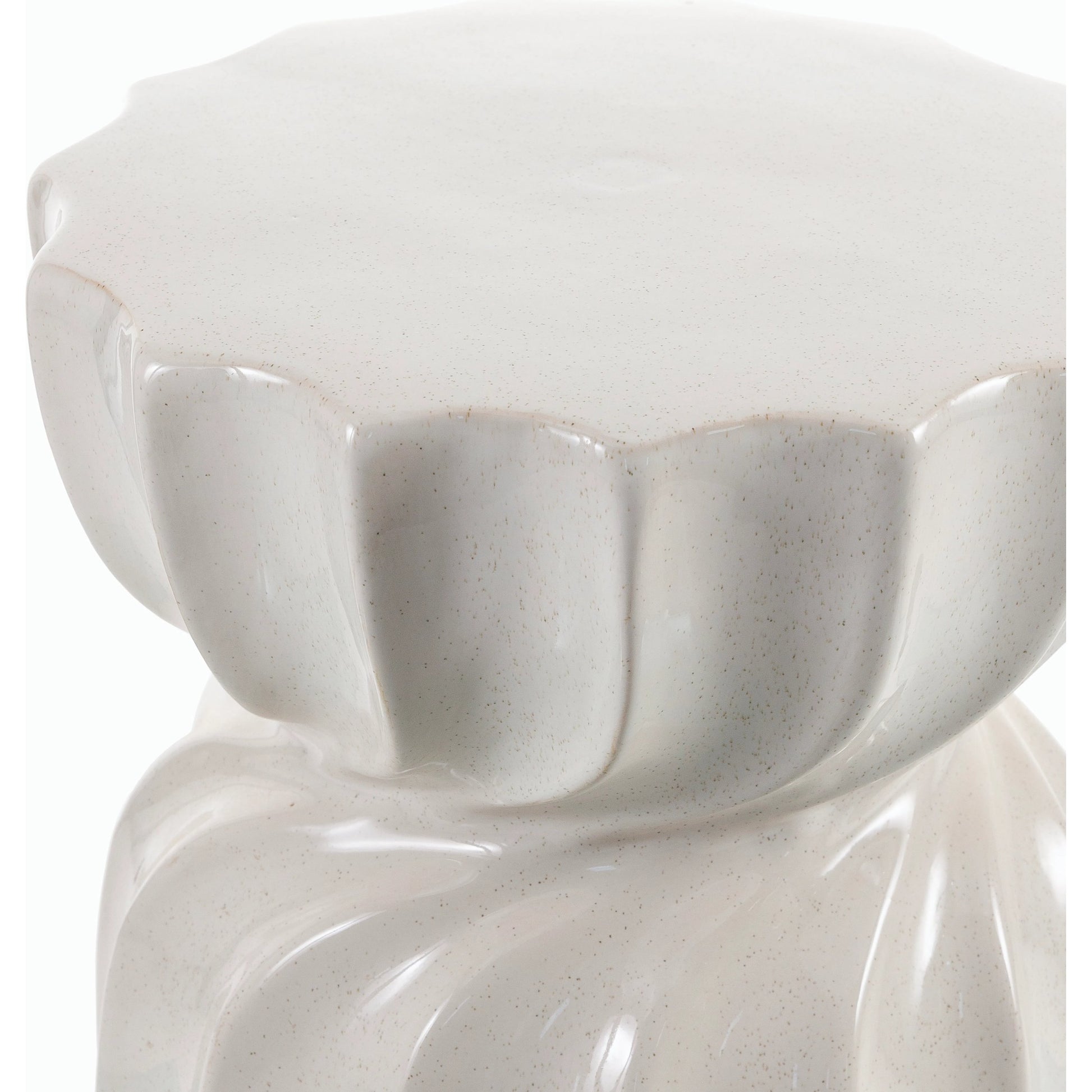 Alexia Indoor/Outdoor End Table by Livabliss. Made from ceramic in a modern style.