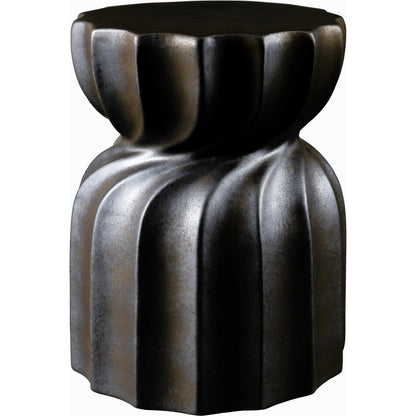 Alexia Indoor/Outdoor End Table by Livabliss. Made from ceramic in a modern style.