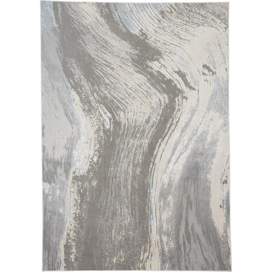 Azure Rug - 3524F by Feizy in gray, ivory, blue. Made from polyester, polypropylene in a unique style.