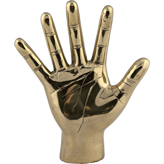 Open Hand by Noir in brass. Made from brass in a modern style.