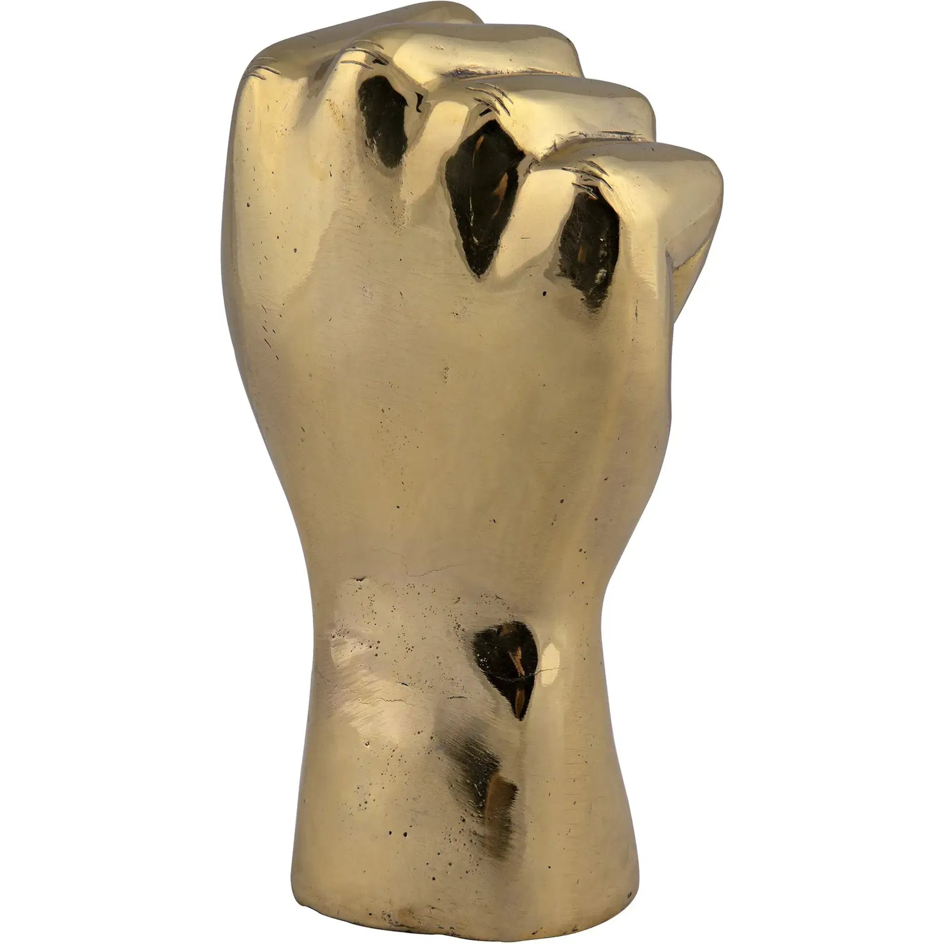 The Solidarity Fist by Noir in brass. Made from brass in a modern style.