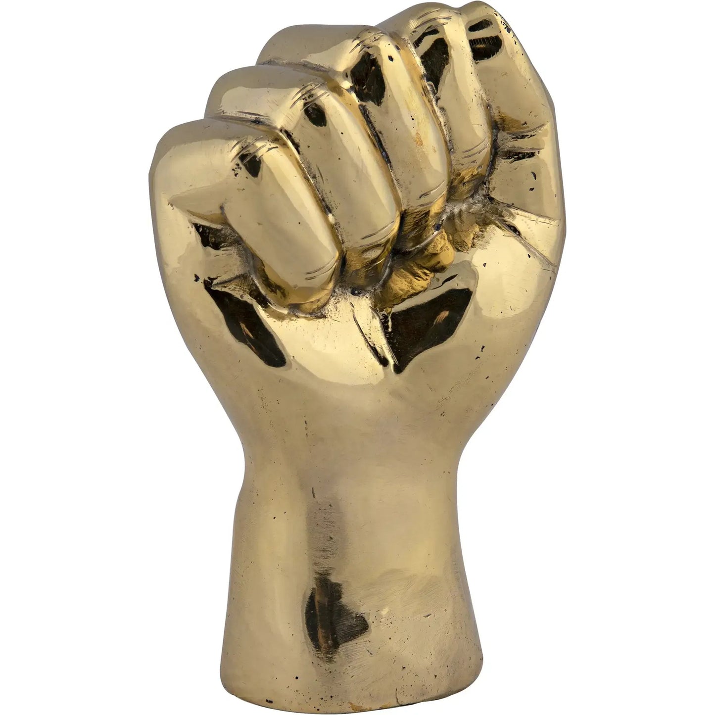 001 S-335547 | Primary Silo | The Solidarity Fist by Noir in brass. Made from brass in a modern style.