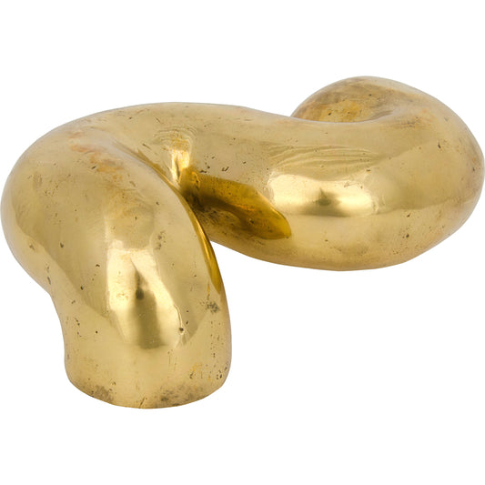 The Snake by Noir in antique brass. Made from metal alloy in a modern style.