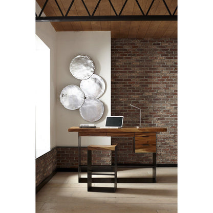 Galvanized Wall Discs (Set of 4) by Phillips Collection. Made from resin in a rustic style.