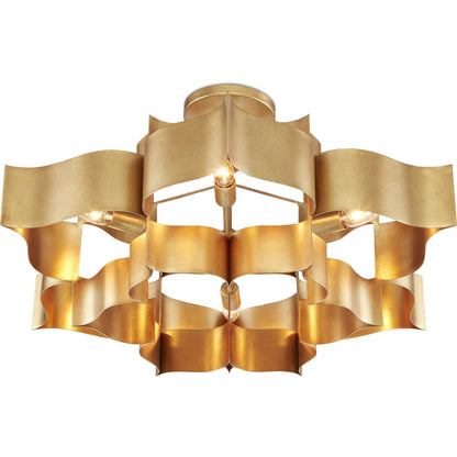 Grand Lotus Chandelier by Currey and Company. Made from unique in a modern style.