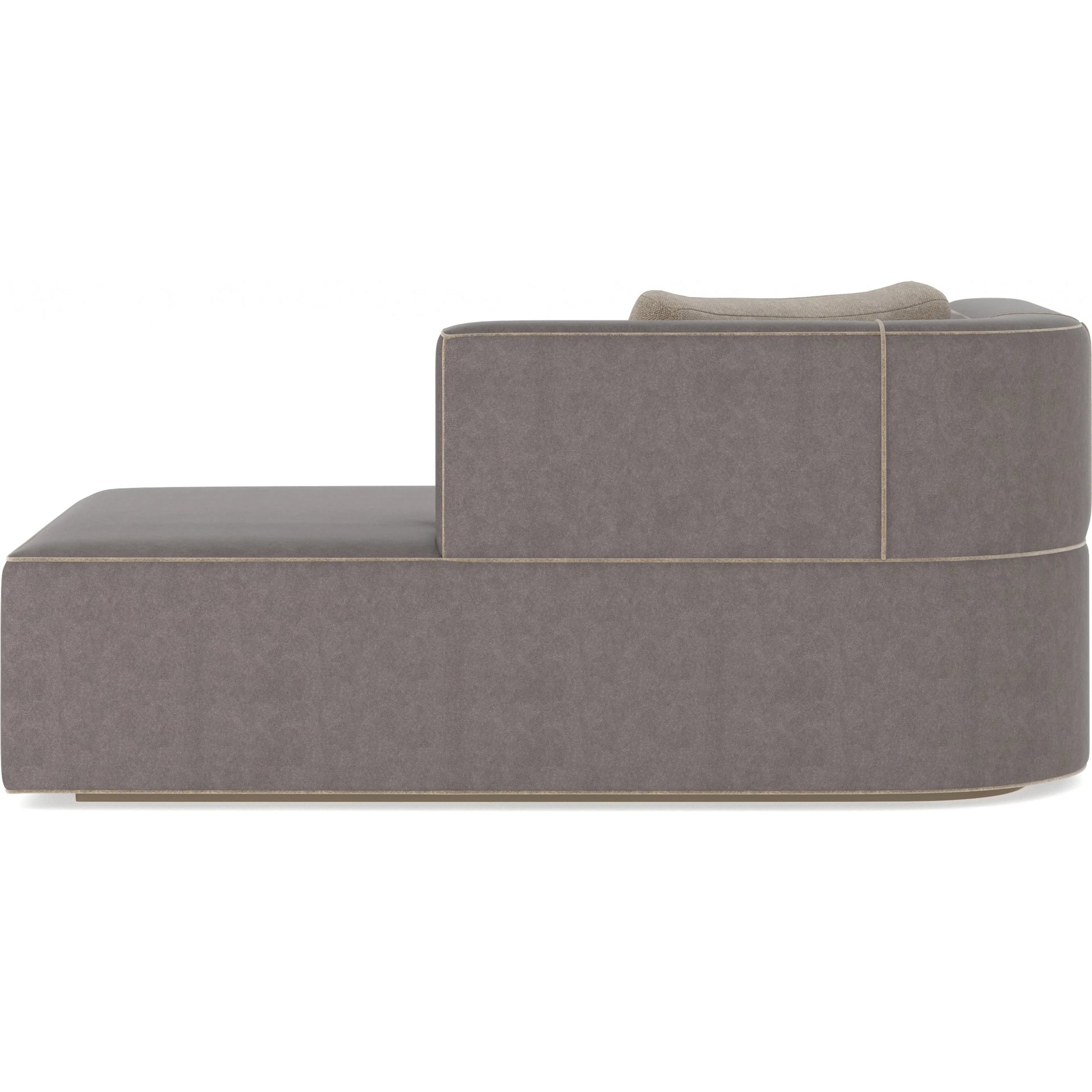 Marbella Chaise by Caracole in lucent bronze metallic paint. Made from unique in a transitional style.