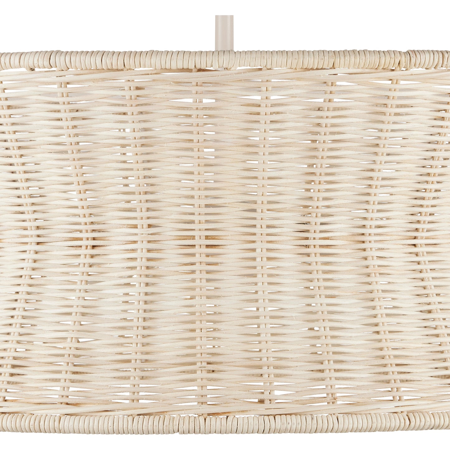 004 SI-1998782 | Closeup | Phebe Chandelier by Currey and Company in bleached natural, vanilla. Made from rattan, wrought iron in a cottage & farmhouse style.