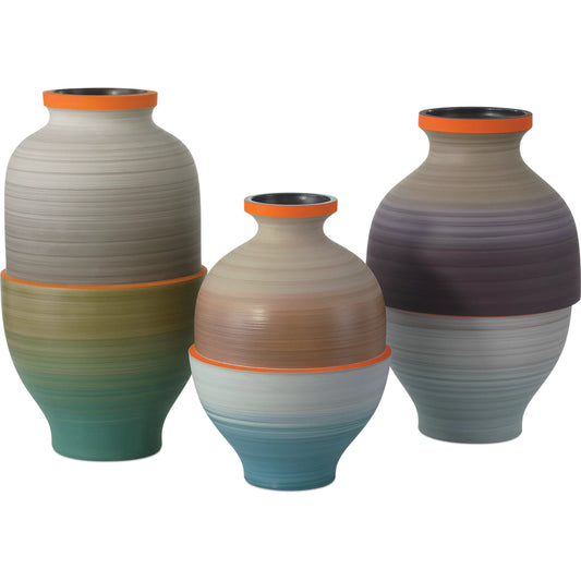 Happy 80's Vase Set of 3 by Currey and Company. Made from porcelain in a unique style.