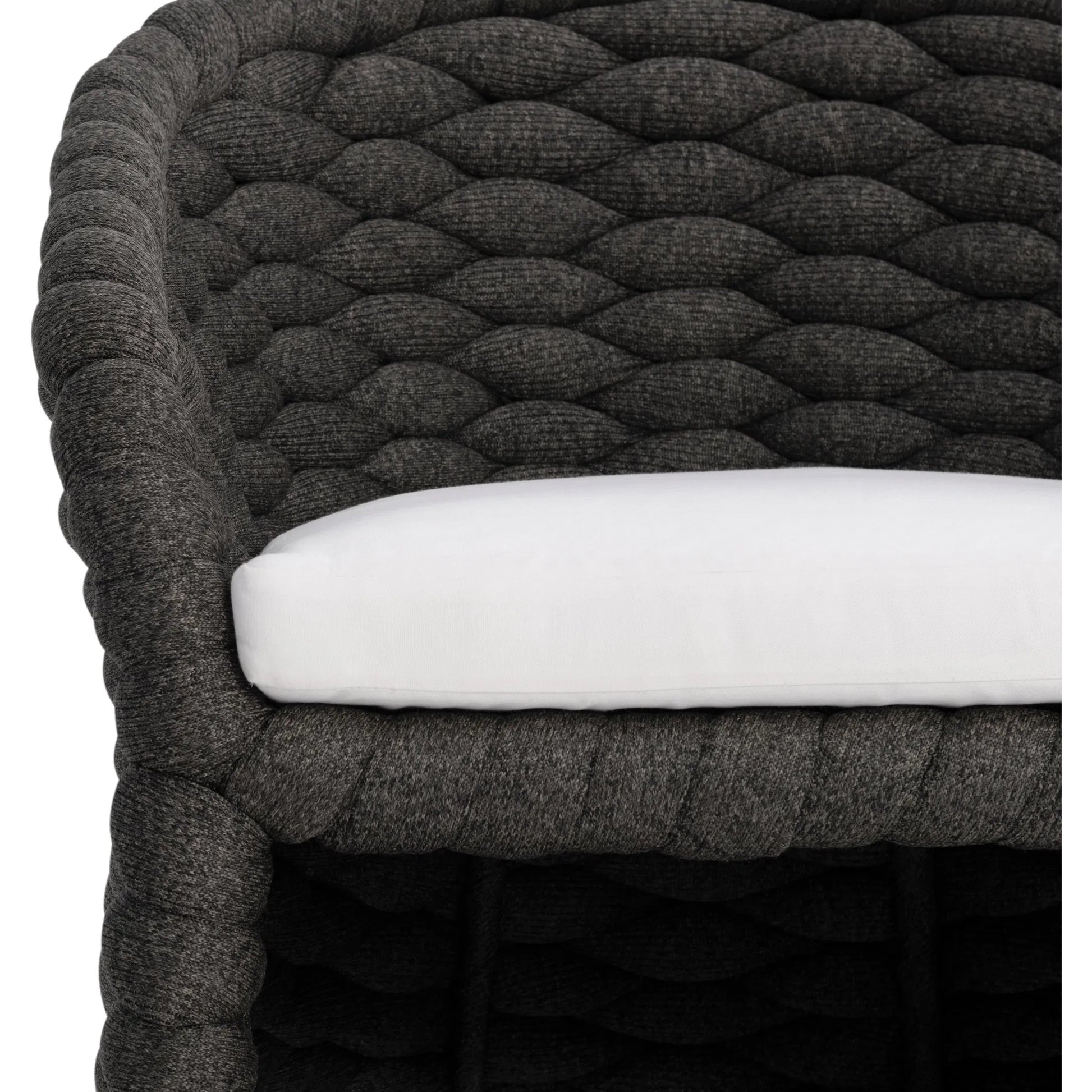 Salinas Arm Chair by Bernhardt in charcoal. Made from fabric in a unique style.