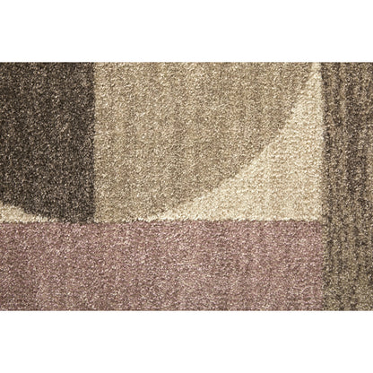 Eden Color Block EDN39QUF Rug by Feizy in ivory, brown, blue. Made from polypropylene in a unique style.