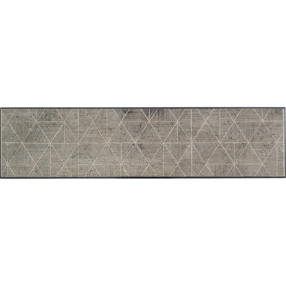Commerce & Market Metal-Wood Console Table by Hooker Furniture in black. Made from white travertine stone, carbon steel in a transitional style.