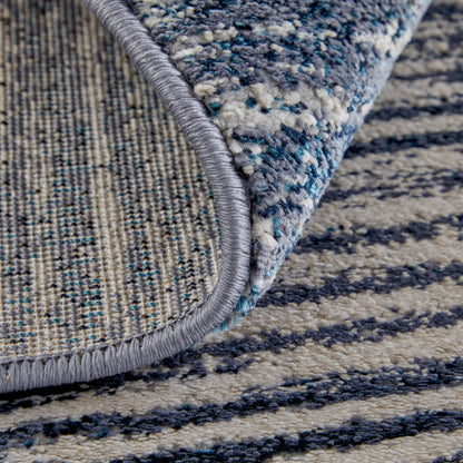 Indio Gradient & Rug - 39GXF by Feizy in blue, gray, ivory. Made from unique in a unique style.