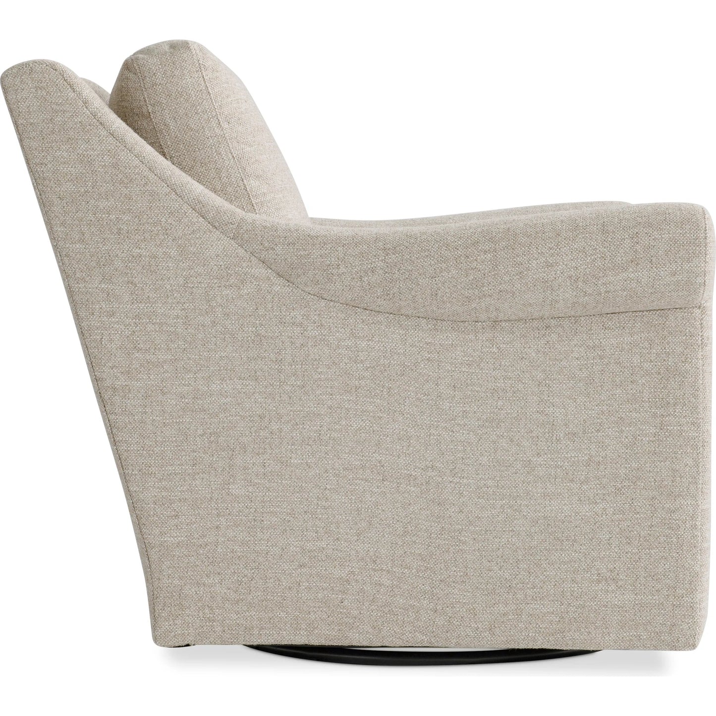 003 SI-2524052 | Additional Silo | Keirnan Fabric Swivel Chair by Bernhardt in beige, tan. Made from polyfoam core, virgin polyester fibers, waterfowl feathers, waterfowl down in a transitional style.