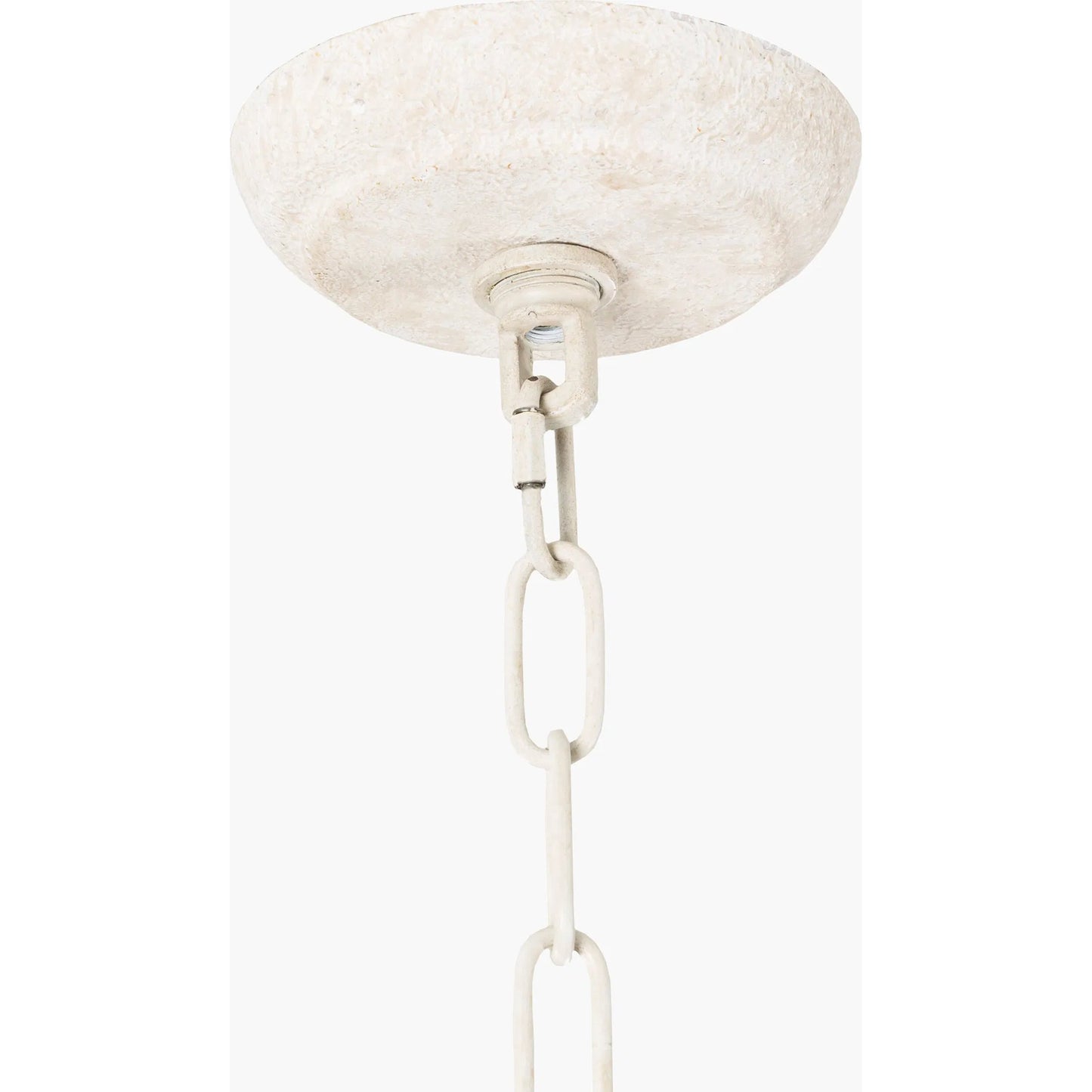 002 S-347250 | Closeup | Ambrose Ceiling Light - 22205 by Surya in ivory, translucent and cream. Made from hemp, metal in a cottage & farmhouse style.