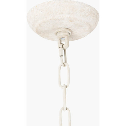 Ambrose Ceiling Light - 22205 by Surya in ivory, translucent and cream. Made from hemp, metal in a cottage & farmhouse style.