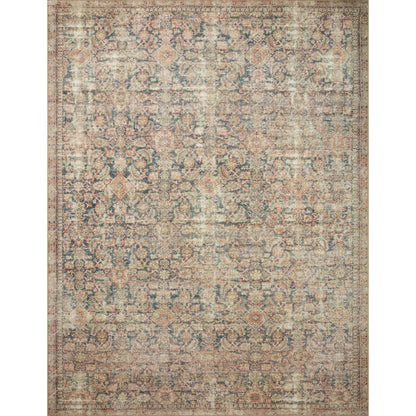 Aubrey AUB-01 Rug by Angela Rose x Loloi in navy, multi. Made from 100% polyester in a unique style.