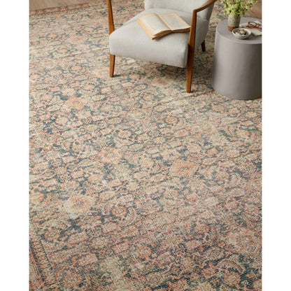 Aubrey AUB-01 Rug by Angela Rose x Loloi in navy, multi. Made from 100% polyester in a unique style.