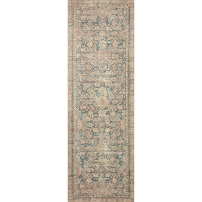 Aubrey AUB-01 Rug by Angela Rose x Loloi in navy, multi. Made from 100% polyester in a unique style.