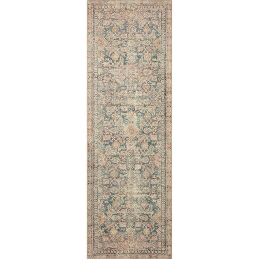 Aubrey AUB-01 Rug by Angela Rose x Loloi in navy, multi. Made from 100% polyester in a unique style.