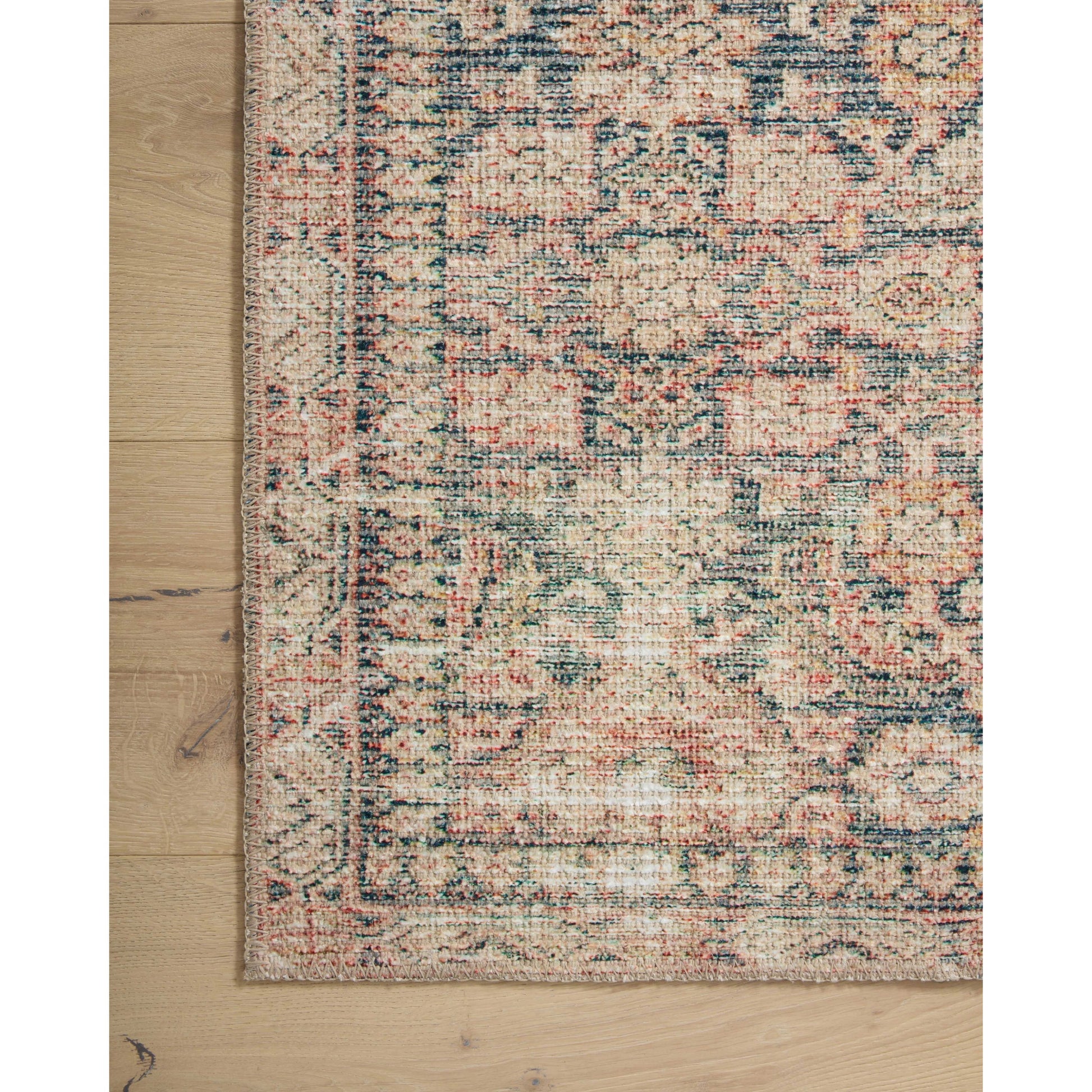 Aubrey AUB-01 Rug by Angela Rose x Loloi in navy, multi. Made from 100% polyester in a unique style.