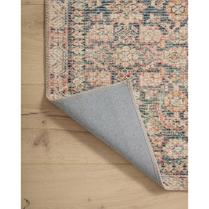 Aubrey AUB-01 Rug by Angela Rose x Loloi in navy, multi. Made from 100% polyester in a unique style.