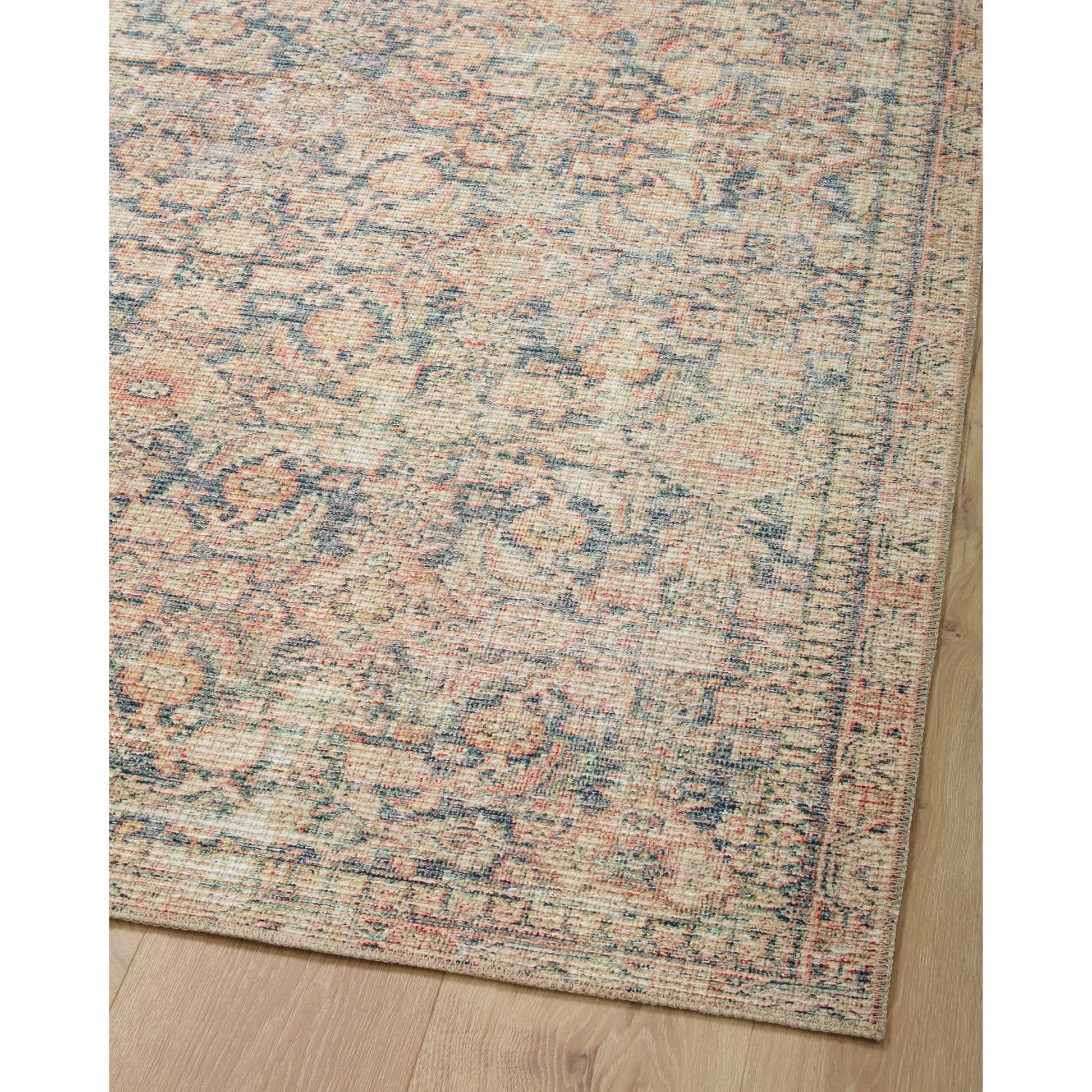 Aubrey AUB-01 Rug by Angela Rose x Loloi in navy, multi. Made from 100% polyester in a unique style.