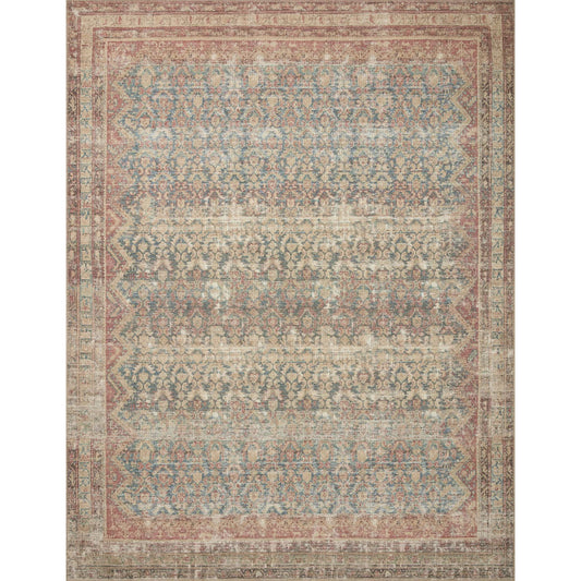 Wyatt WYA-03 Rug by Loloi in lagoon, natural. Made from polypropylene, polyester in a unique style.