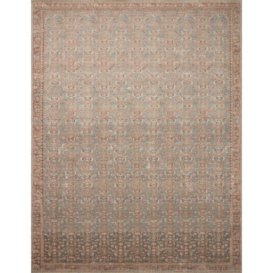 Wyatt WYA-03 Rug by Loloi in lagoon, natural. Made from polypropylene, polyester in a unique style.
