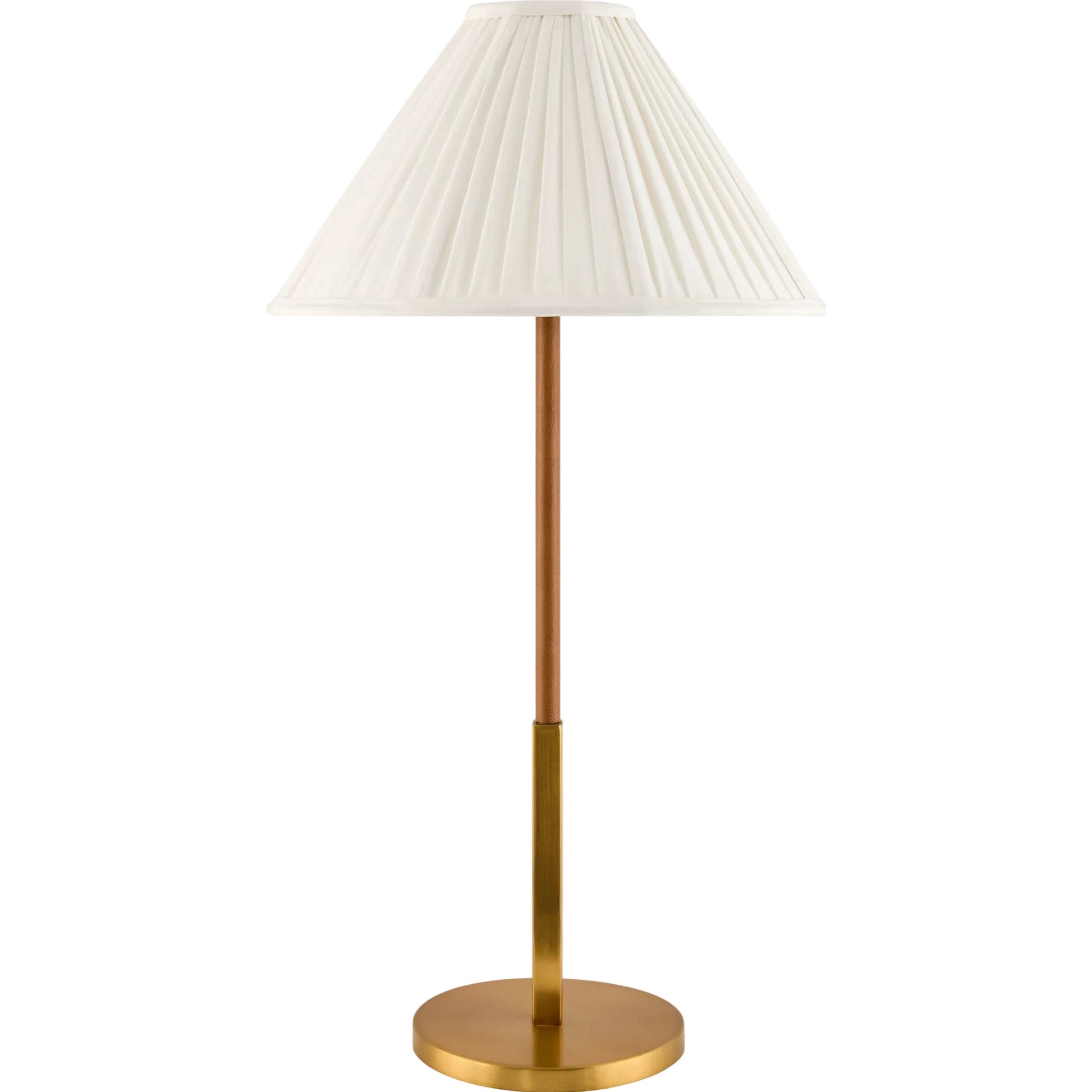 Abisko Accent Table Lamp by Surya in metallic brass, white, translucent, gold. Made from iron, cotton in a traditional style.